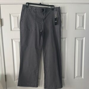 Gray Wide Leg Women's Jeans